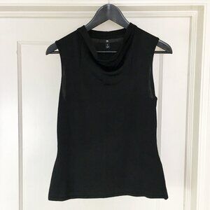 NWT! Banana Republic Carolina Cowl-Neck Tank in Black